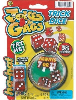 Jokes & Gags Trick Dice 4 Pc. Case Pack 12