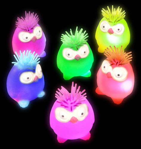 4"" Flashing Owl Puffer Case Pack 12