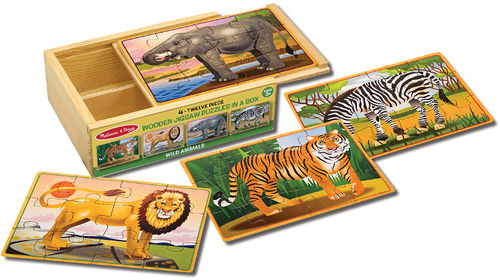 Wild Animals Puzzle in a Box