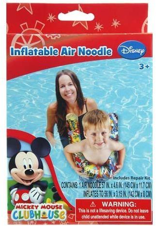 Disney Mickey Mouse Inflatable Noodle 56"" x 3.5"" Case Pack 12