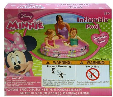 Disney Minnie Mouse Inflatable Pool 36X8 Case Pack 6