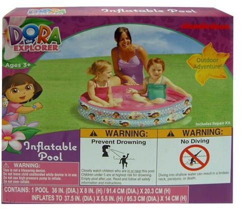 Dora The Explorer Inflatable Pool 36X8 Case Pack 6