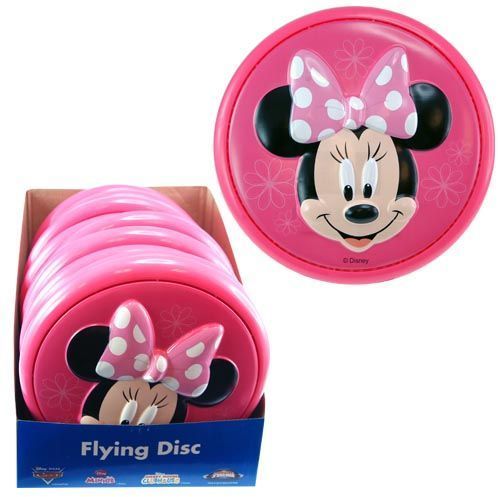 Disney Minnie Mouse 9"" 3D Flying Disc Case Pack 12