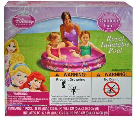 Disney Princess Inflatable Pool 36X8 Case Pack 6