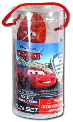 Disney Cars Fun Set Mini Paddle Ball Yo Yo Tops Case Pack 24