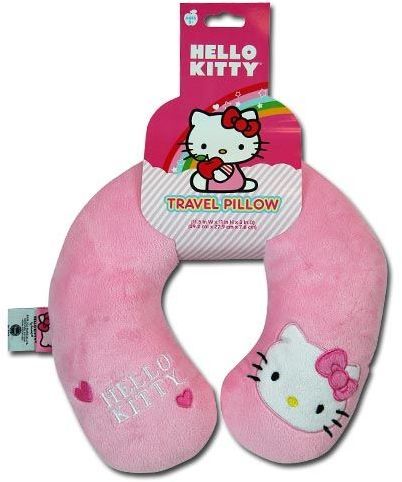 Hello Kitty Plush Neck Pillow Rest Embroidery Case Pack 12