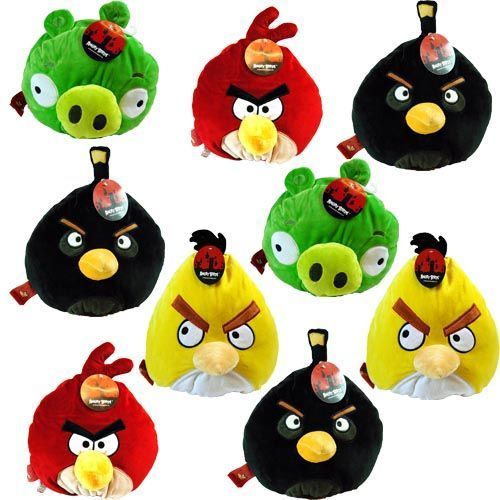 Angry Birds 10X12 Inch Plush Kids Pillow Case Pack 28