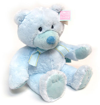 Russ Plush Floppy Blue Bear Case Pack 12