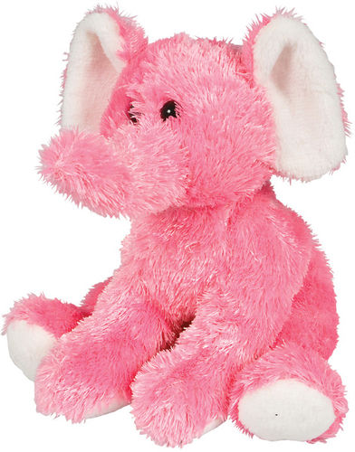 8"" Pink Mini Softimal Elephant