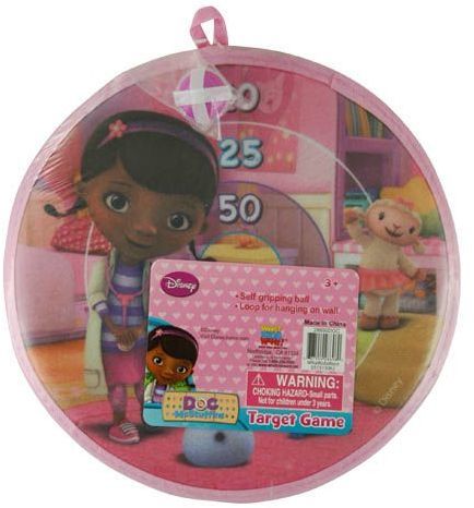 11"" Doc Mcstuffins Velcro Dart Game With One Ball Case Pack 24