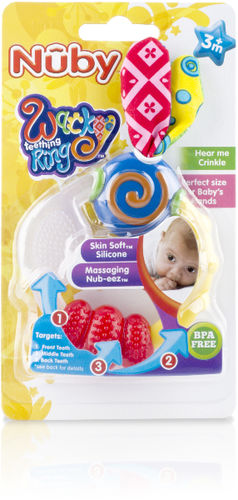 Wacky Teething Ring Case Pack 16