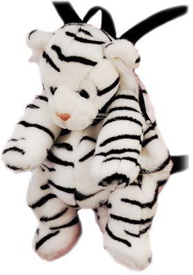 16"" White Tiger Backpack Case Pack 12