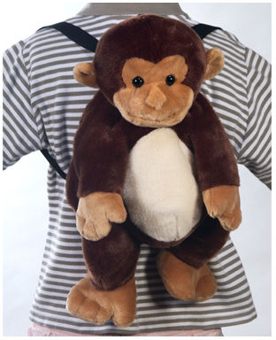 16"" Monkey Backpack Case Pack 12