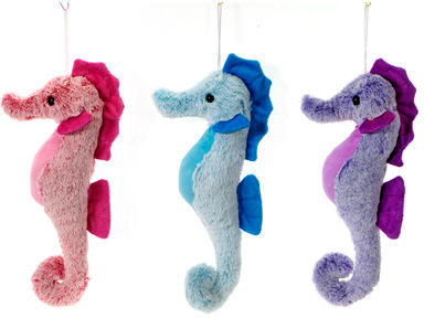 14"" 3 Asst. Color Seahorses - Pink, Blue Case Pack 18