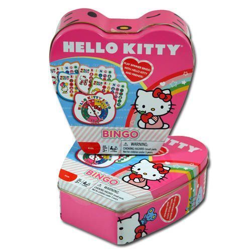 Hello Kitty Bingo In Heart Shaped Tin Case Pack 6