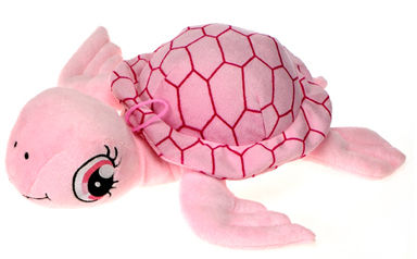 12"" Pink Turtle W/Big Emb. Eyes Case Pack 24