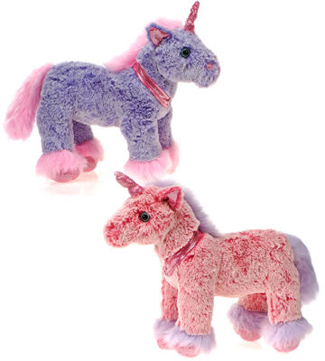 10.5"" 2 Asst. Color Unicorns - Pink, Case Pack 12