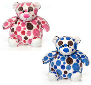 10"" 2Asst. Color Roud Fat Body Bears, Case Pack 12