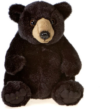 10"" Sitting Black Bear Case Pack 12