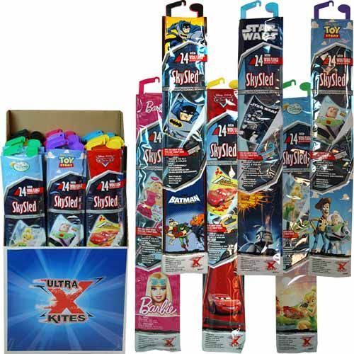 Disney Assorted 24"" Licensed Skysled Flying Kites Case Pack 60