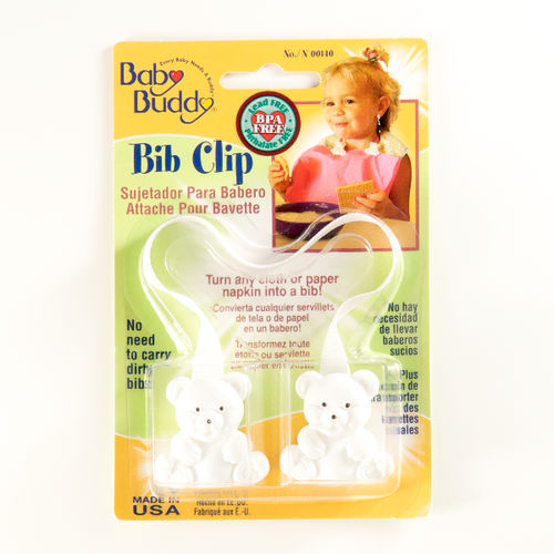 Bib Clip White Case Pack 18