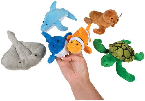 3.5"" Aquatic Finger Puppets Case Pack 12