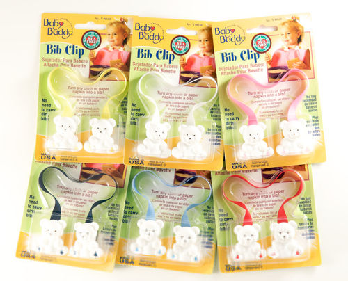 Bib Clip Assorted Colors Case Pack 72