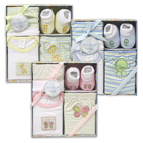 Baby Gift Set 4 Piece With Booties Assorted Case Pack 24