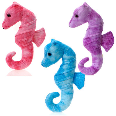 11"" 3 Asst. Color Seahorse - Pink, Blue, Case Pack 24