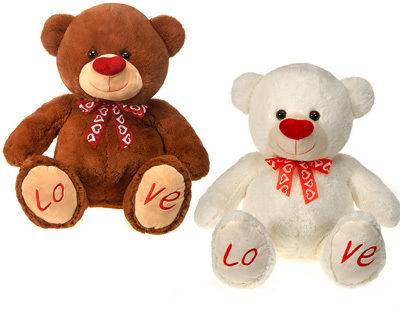 32"" 2 Asst. Cuddle Bears ""Lo Ve"" Emb. On Case Pack 4