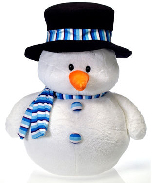 22"" Snowman W/Top Hat And Scarf Case Pack 3