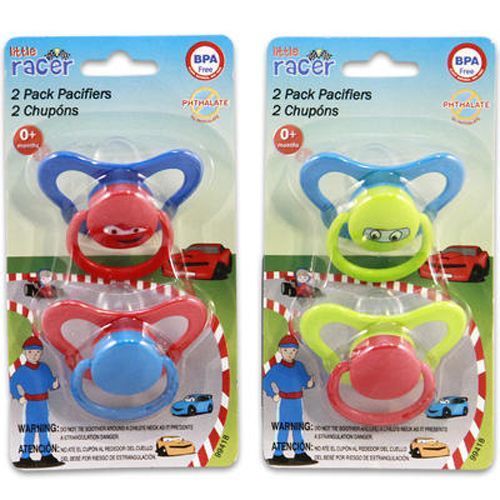 Pacifier 2 Pieces Little Racer Hood Assorted Case Pack 48