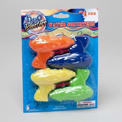 Water Guns 4 Pack Case Pack 72