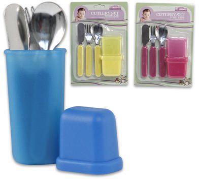 Baby Feeding Travel Cutlery Holder Set Case Pack 144