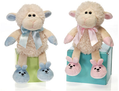 7"" Baby Lamb W/ 2Asst. Color Case Pack 24