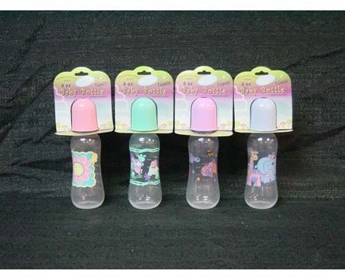 8 Oz Plastic Curvy Baby Bottle Baby Designs Feeding Bottle Case Pack 36