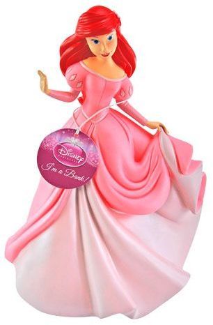 Disney Little Mermaid Ariel Molded Coin Bank Case Pack 4