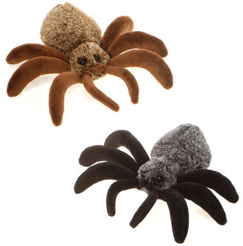 8.5"" 2 Asst. Bean Bag Spiders - Black Case Pack 18