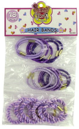 18-Pack Assorted Hair Bands Case Pack 20