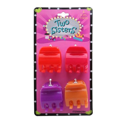 4 Hair Clips Case Pack 72