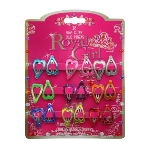 18 Pcs Snap Clips Case Pack 72