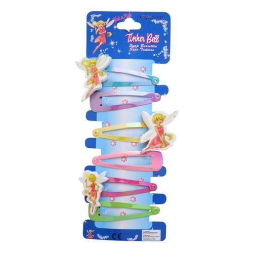 6 Pcs Tinkerbell Snap Barrettes Case Pack 144