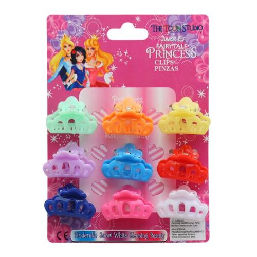 9 Pcs Princess Hair Clips Case Pack 144