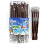 72 Pc 8 Inch Brown Eyeliner Pencil Case Pack 576
