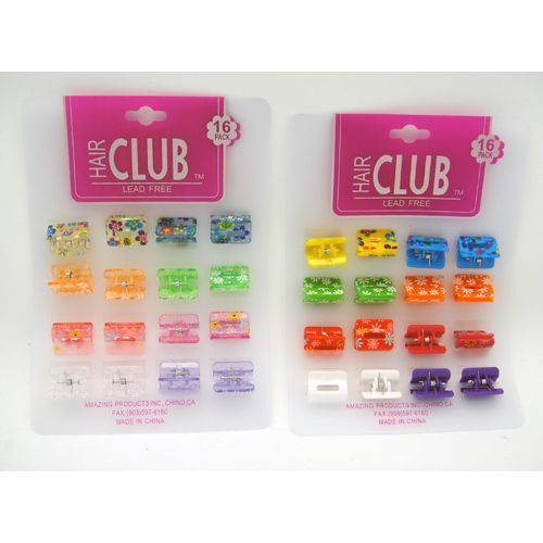 16Pc Sqaure Baby Clips Case Pack 48