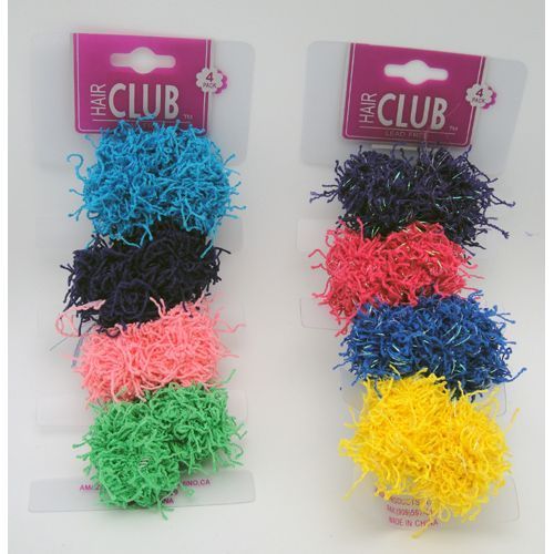 4Pk Fuzzy Ponyholder Case Pack 48