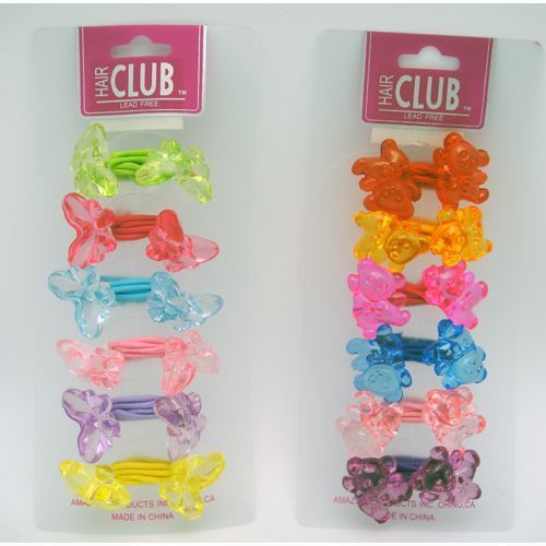 6Pc Crystal Ponyholder Case Pack 48