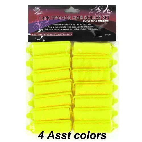 14Pc Hair Roller Set Case Pack 48