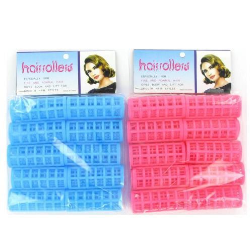 10Pc Plastic Hair Roller Set Case Pack 144