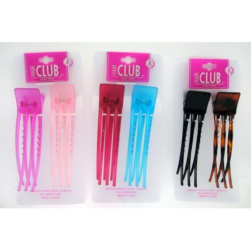 2Pc Long Claw Clips Case Pack 48